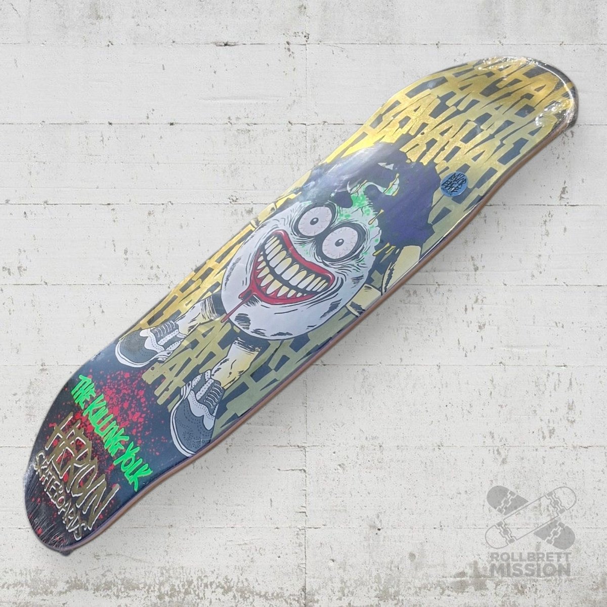 Heroin Skateboards The Killing Yolk 9.25 Sym Egg Deck - Skateboard - Decks - Rollbrett Mission