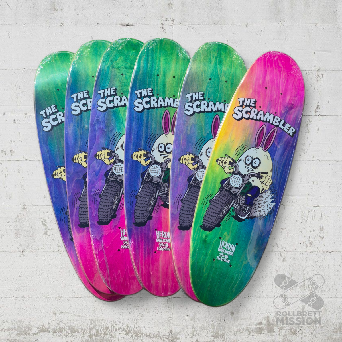 Heroin Skateboards The Scrambler Special Edition Deck - Skateboard - Decks - Rollbrett Mission