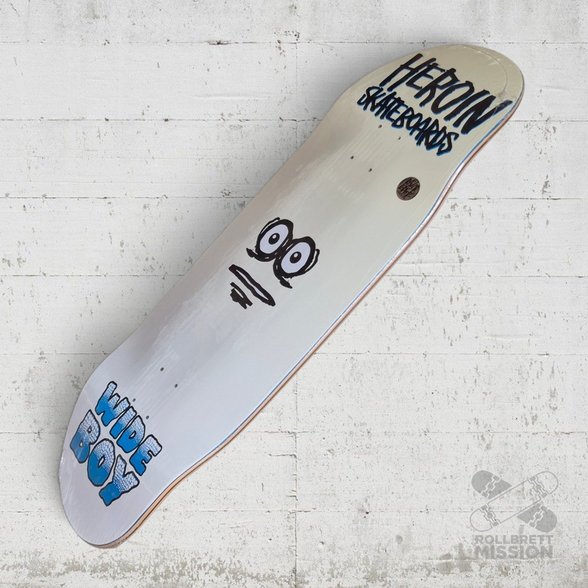 Heroin Skateboards Wide Boy Face 10.75 Deck - Skateboard-Decks - Rollbrett Mission