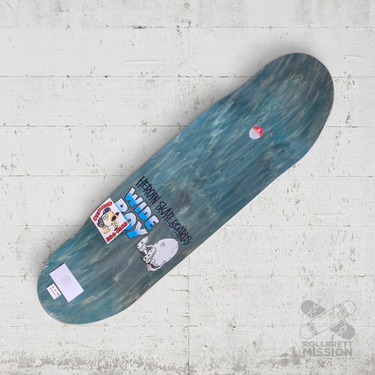 Heroin Skateboards Wide Boy Face 10.75 Deck - Skateboard-Decks - Rollbrett Mission