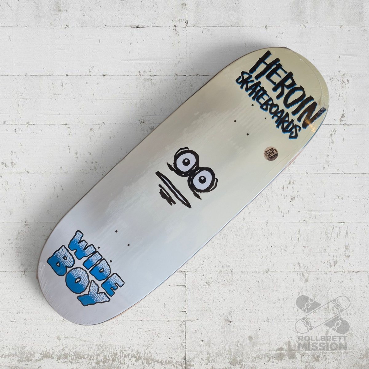 Heroin Skateboards Wide Boy Face 10.75 Deck - Skateboard-Decks - Rollbrett Mission