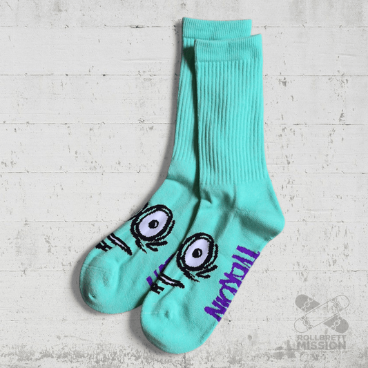 Heroin Socken Big Egg Socks teal - Socken - Rollbrett Mission