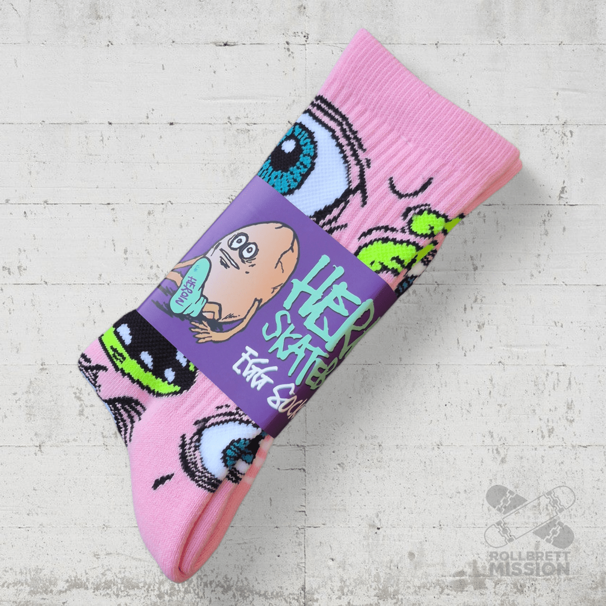Heroin Socks Mutant pink Socken - Socken - Rollbrett Mission