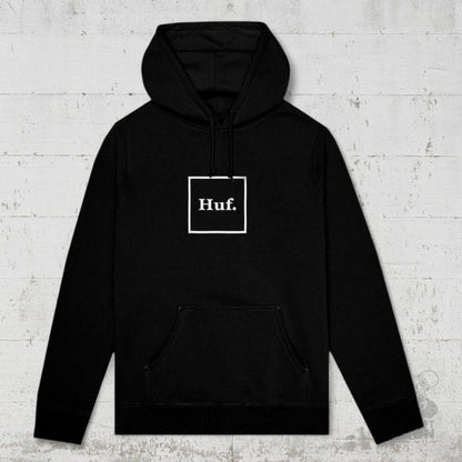 HUF Hoodie Essentials Box Logo black - Shirts & Tops - Rollbrett Mission