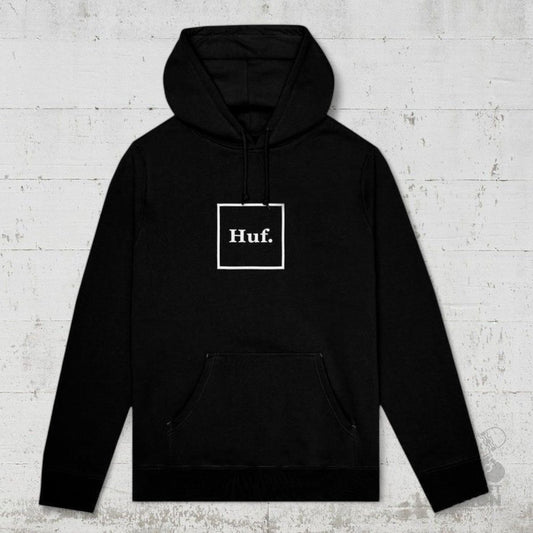 HUF Hoodie Essentials Box Logo black - Shirts & Tops - Rollbrett Mission