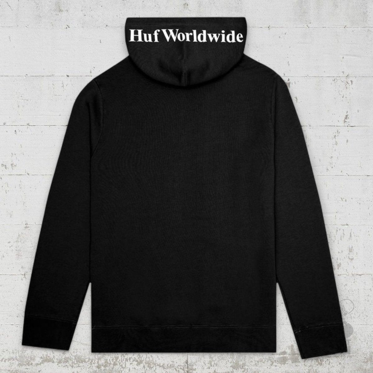 HUF Hoodie Essentials Box Logo black - Shirts & Tops - Rollbrett Mission
