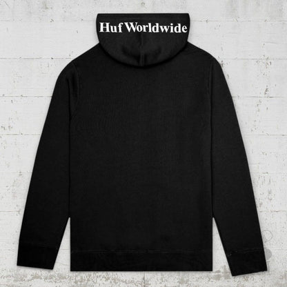 HUF Hoodie Essentials Box Logo black - Shirts & Tops - Rollbrett Mission