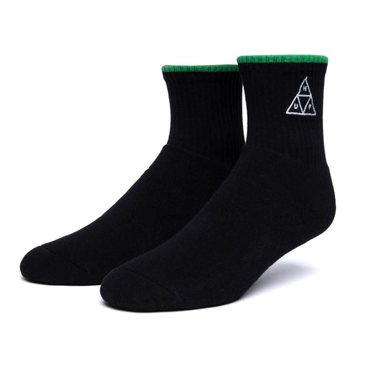 Huf Socks Triple Triangle 1/4 Socken black - Socken - Rollbrett Mission