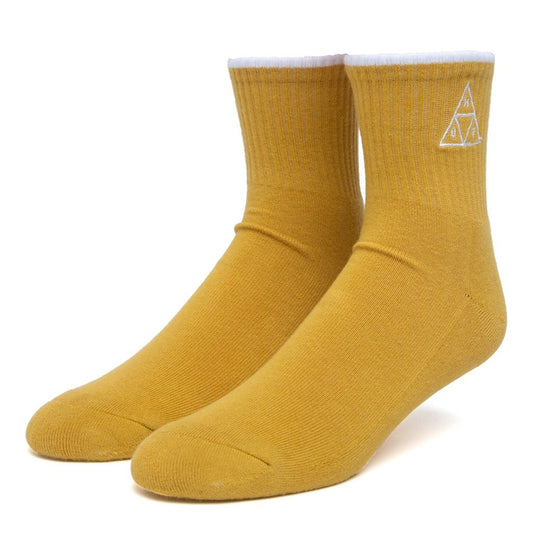 Huf Socks Triple Triangle 1/4 Socken gold - Socken - Rollbrett Mission