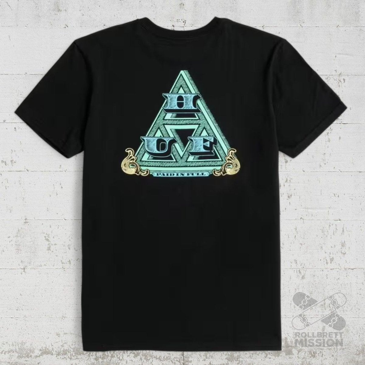 Huf T-Shirt Paid In Full black - Rollbrett Mission