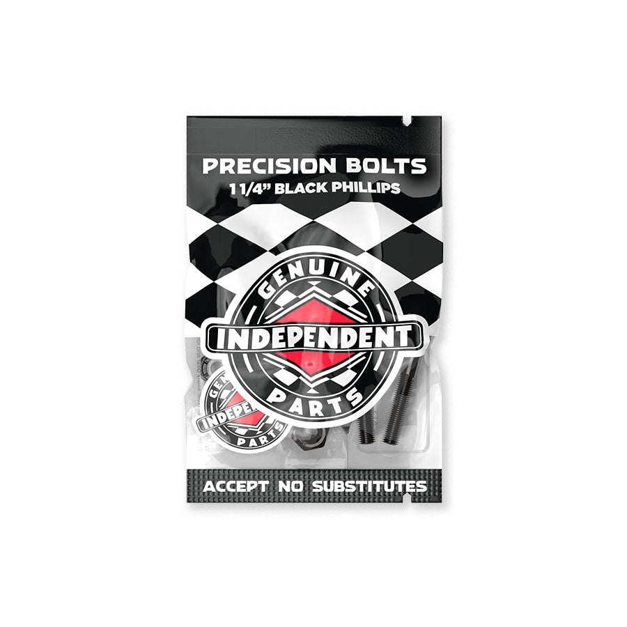 Independent 1 1/4" Kreuz Montageschrauben Bolts black - Rollbrett Mission