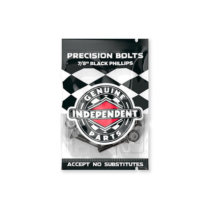 Independent 7/8" Inbus Allen black Montageschrauben Bolts - Rollbrett Mission