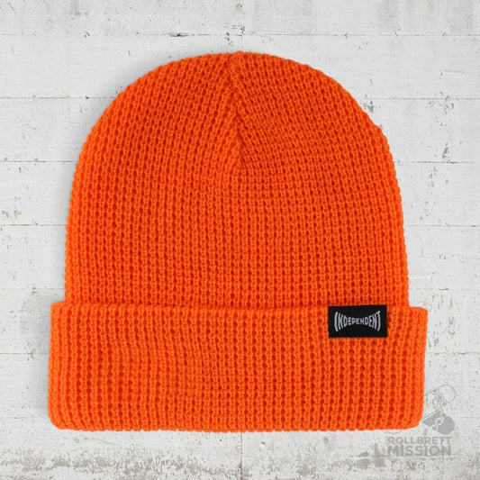 Independent Beanie Built To Grind Waffle Hat orange - Kopfbekleidung & -tücher - Rollbrett Mission