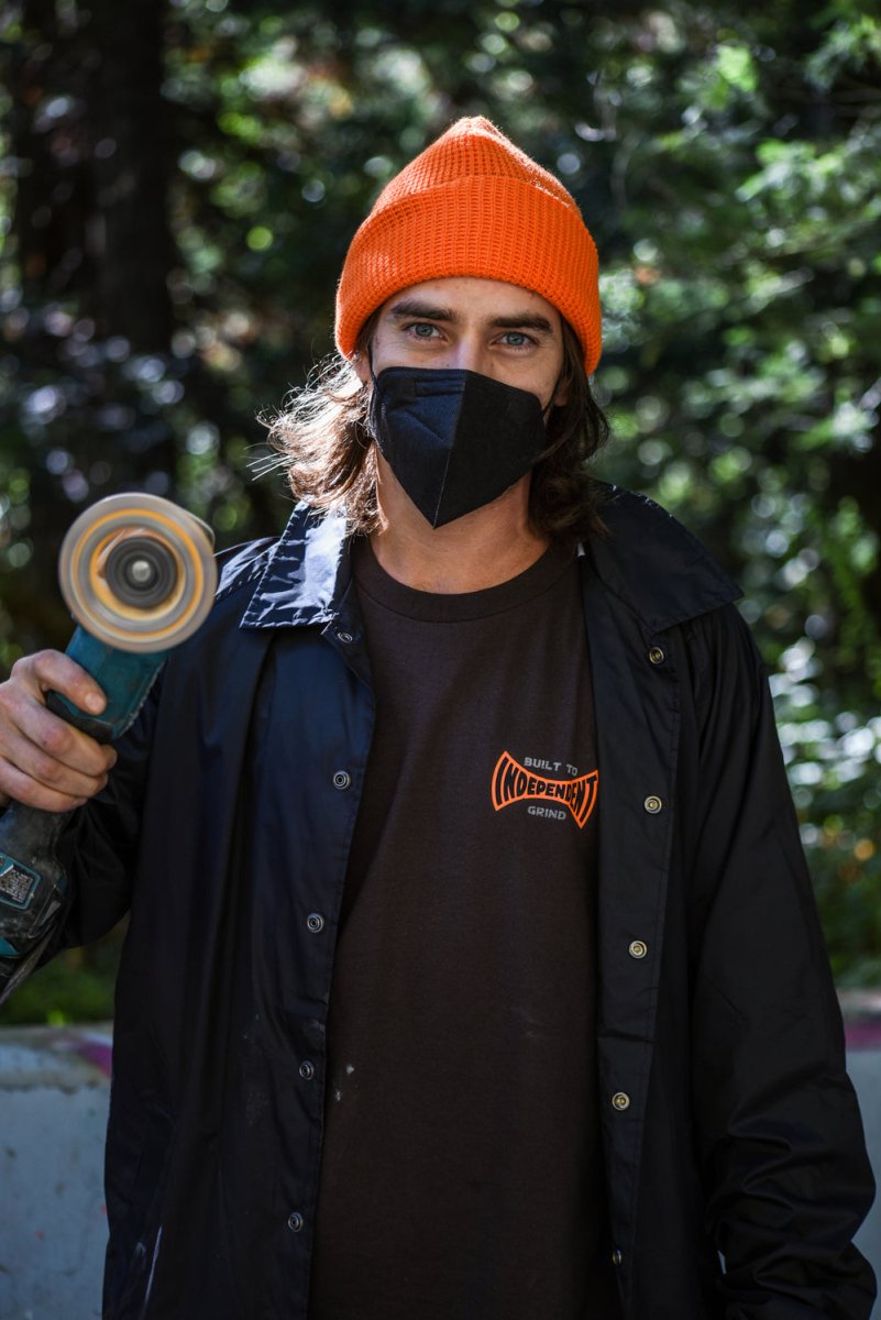 Independent Beanie Built To Grind Waffle Hat orange - Kopfbekleidung & -tücher - Rollbrett Mission