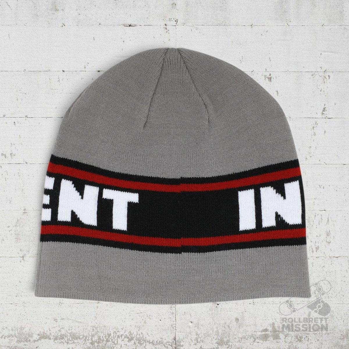 Independent Beanie Skull Bar Logo grey - Kopfbekleidung & -tücher - Rollbrett Mission