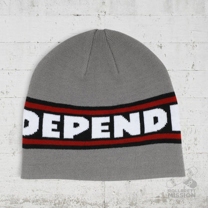 Independent Beanie Skull Bar Logo grey - Kopfbekleidung & -tücher - Rollbrett Mission