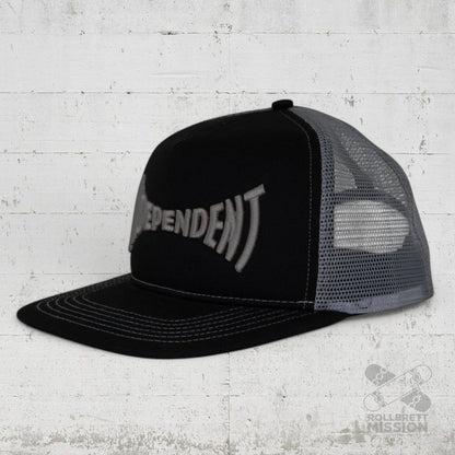 Independent Cap Span Mesh Trucker black grey - Kopfbekleidung & - tücher - Rollbrett Mission