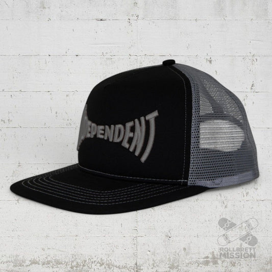 Independent Cap Span Mesh Trucker black grey - Kopfbekleidung & - tücher - Rollbrett Mission
