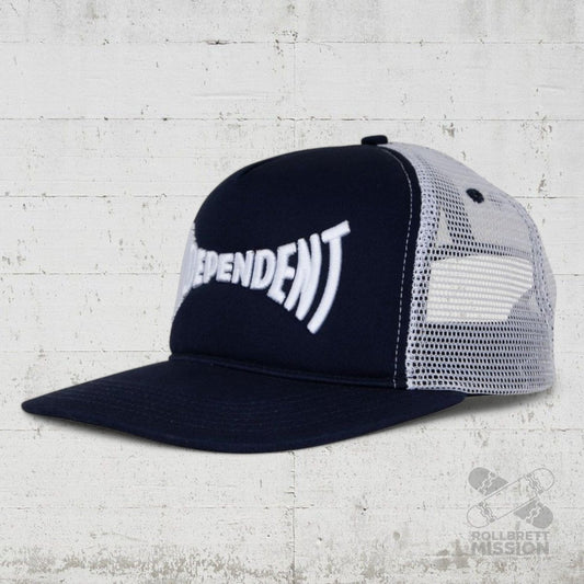 Independent Cap Span Mesh Trucker white navy - Kopfbekleidung & - tücher - Rollbrett Mission