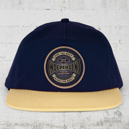 Independent Established 78 Unstructured Cap blue cream - Kopfbekleidung & - tücher - Rollbrett Mission