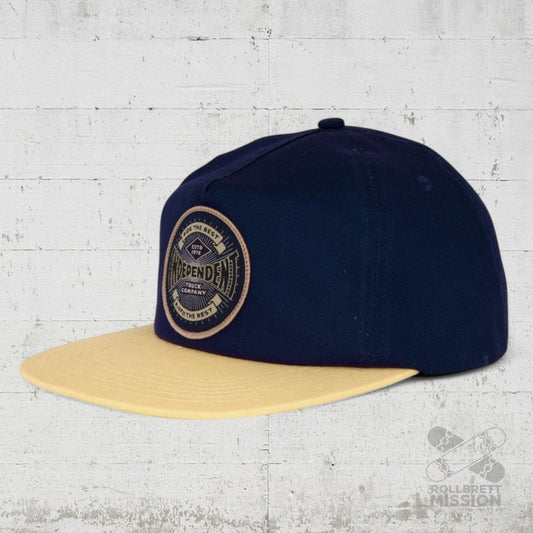 Independent Established 78 Unstructured Cap blue cream - Kopfbekleidung & - tücher - Rollbrett Mission