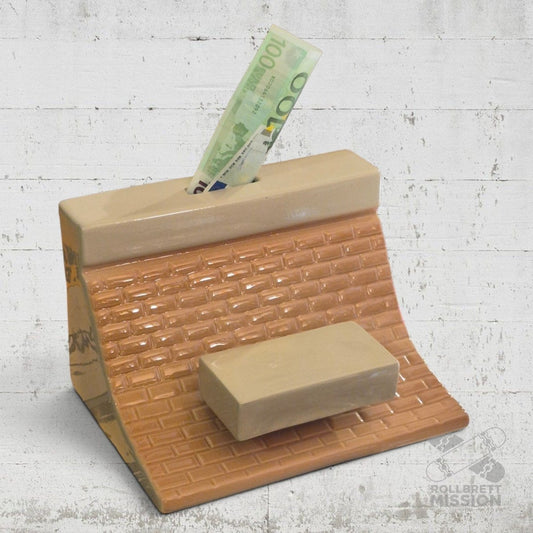 Independent Spardose China Bank Ceramic Coin Bank - Rollbrett Mission