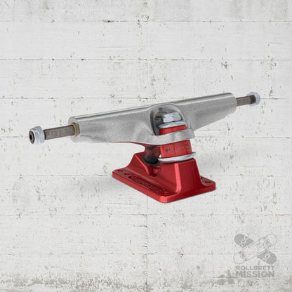 Independent Stage 4 215 Hollow Bar Logo silver ano red 10.0" Truck - Skateboard-Achsen - Rollbrett Mission
