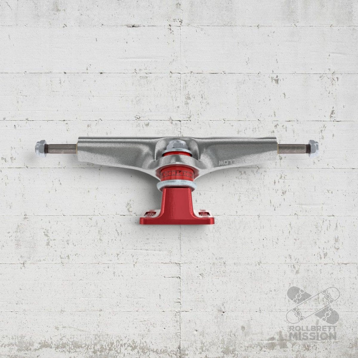 Independent Stage 4 215 Hollow Bar Logo silver ano red 10.0" Truck - Skateboard-Achsen - Rollbrett Mission