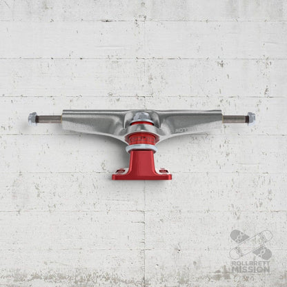 Independent Stage 4 215 Hollow Bar Logo silver ano red 10.0" Truck - Skateboard-Achsen - Rollbrett Mission