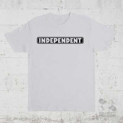 Independent T-Shirt Bar Logo Heavyweight grey - Rollbrett Mission