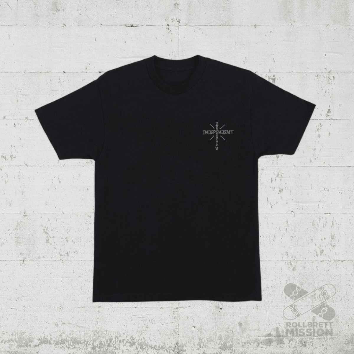 Independent T-Shirt Dressen Skull Rose Heavyweight black - Rollbrett Mission