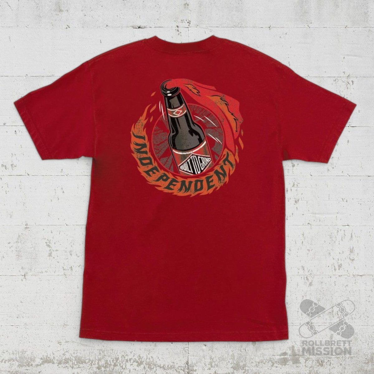Independent T-Shirt Fire Starter cardinal red - Rollbrett Mission