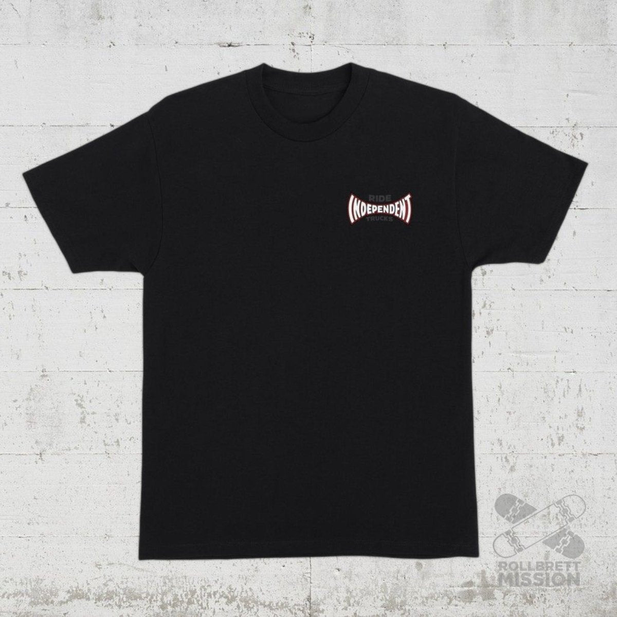 Independent T-Shirt Rose Span black - Rollbrett Mission