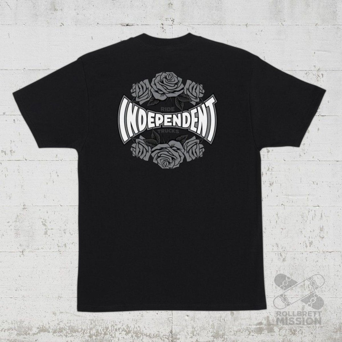 Independent T-Shirt Rose Span black - Rollbrett Mission