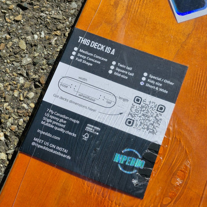 Inpeddo Brush Stroke Short & Wide 7.25 Kids Deck - Skateboard - Decks - Rollbrett Mission