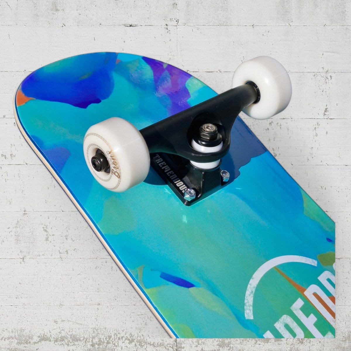 Inpeddo Brush Stroke Short & Wide 8.0" Kids Complete Skateboard - Skateboards - Rollbrett Mission