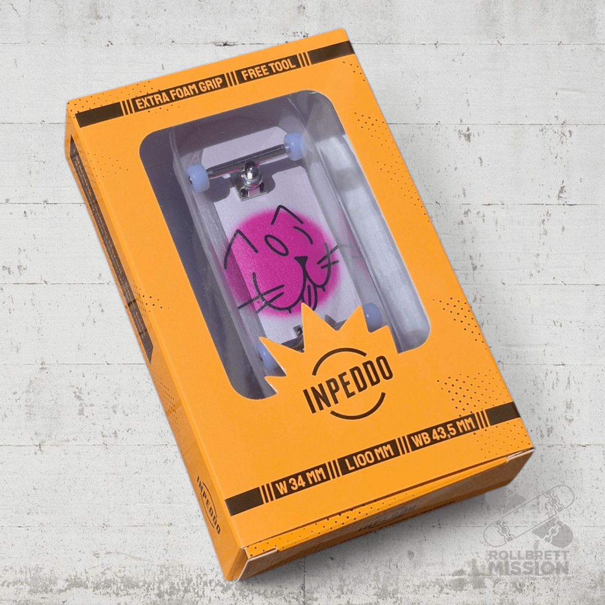 Inpeddo Fingerboard Gen3 It's Cat 34mm - Fingerboard - Rollbrett Mission