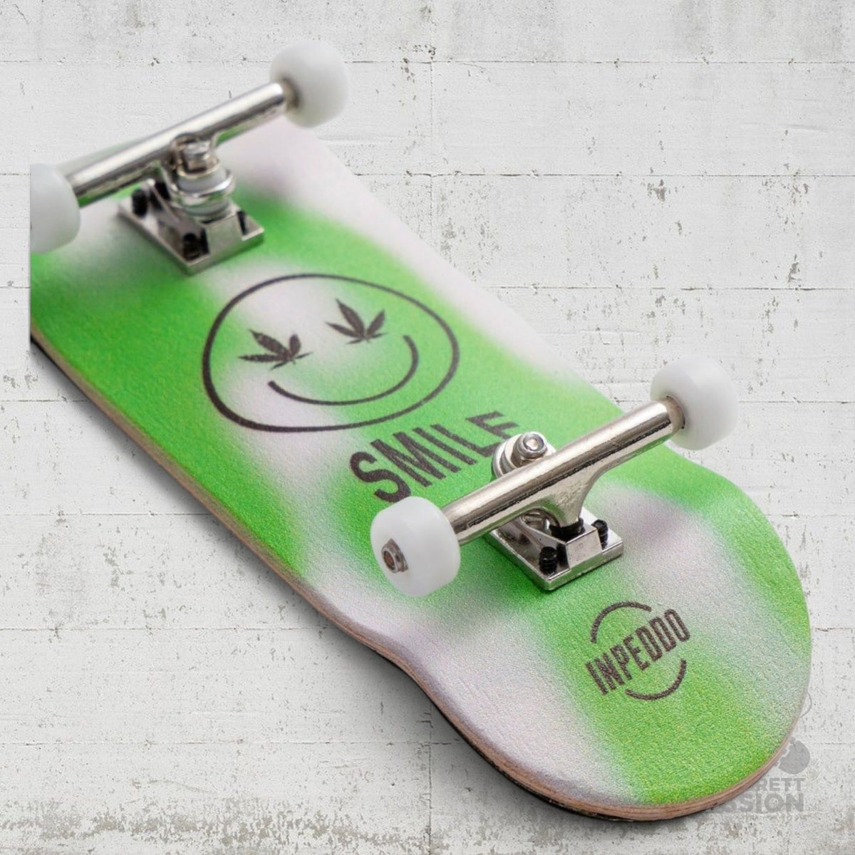 Inpeddo Fingerboard Gen3 Smile Green 34mm - Fingerboard - Rollbrett Mission