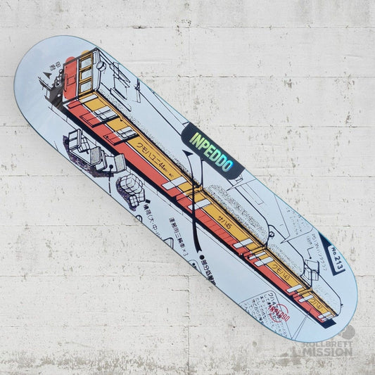 Inpeddo Tokyo Train Mid Size 8.0 Deck - Skateboard - Decks - Rollbrett Mission