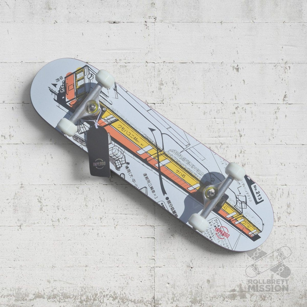 Inpeddo Tokyo Train Mid Size 8.25" Complete Skateboard - Skateboards - Rollbrett Mission