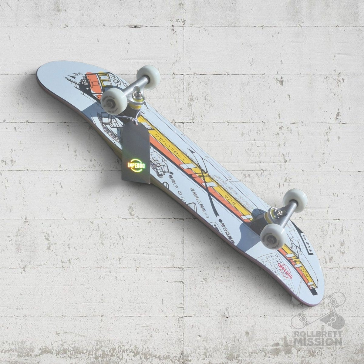 Inpeddo Tokyo Train Mid Size 8.25" Complete Skateboard - Skateboards - Rollbrett Mission