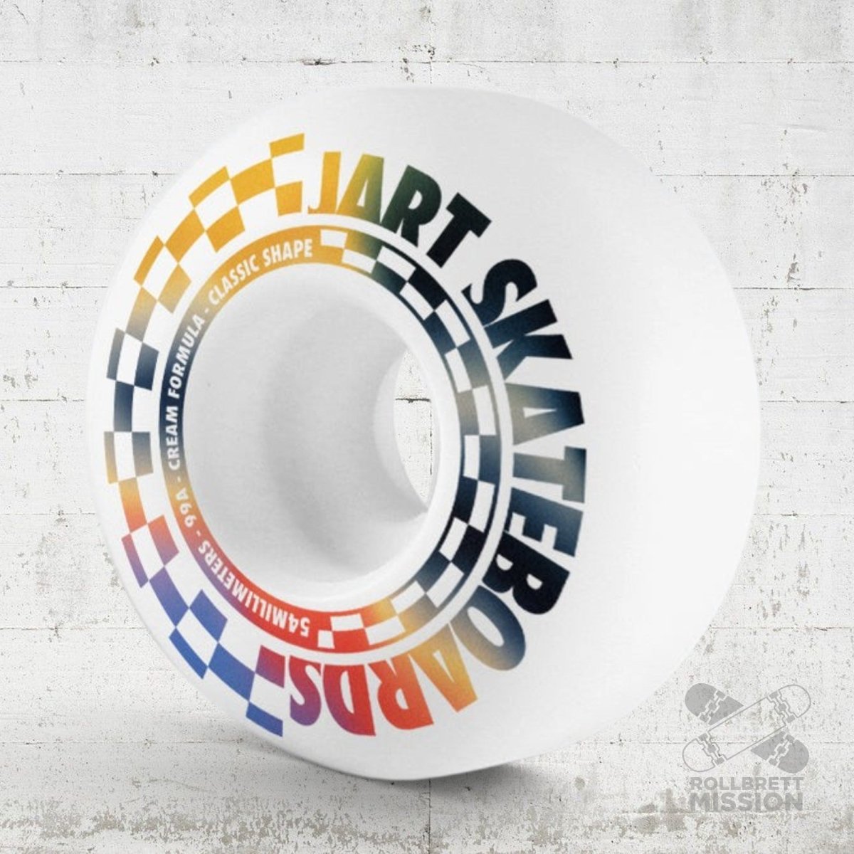 Jart Checker Classic Shape 99A Wheels natural white - Skateboard-Rollen - Rollbrett Mission