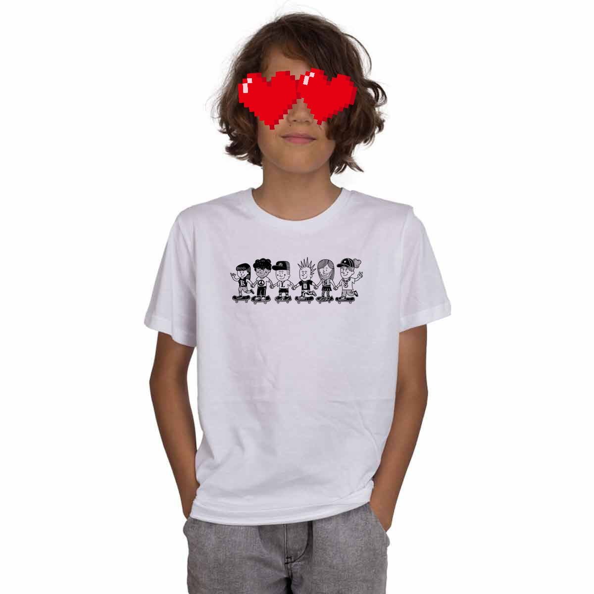 Koloss Kids T - Shirt Gäng white - Rollbrett Mission