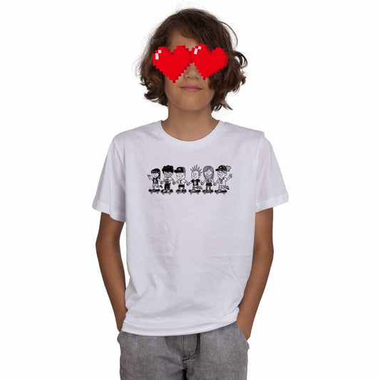 Koloss Kids T - Shirt Gäng white - Rollbrett Mission