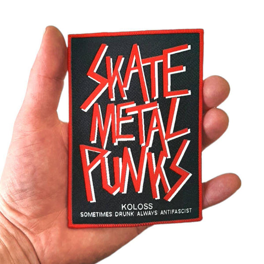 Koloss SkateMetalPunks Patch Aufnäher - Rollbrett Mission