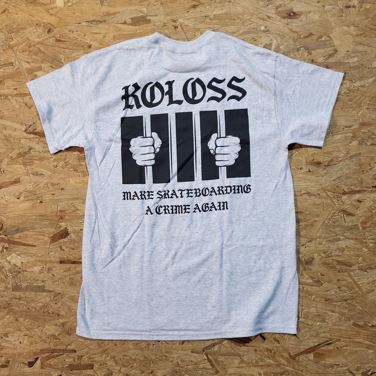 Koloss T-Shirt Crime ash heather grey - Rollbrett Mission