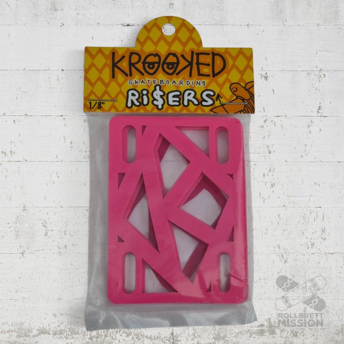 Krooked Pads Riser 1/8" pink - Rollbrett Mission