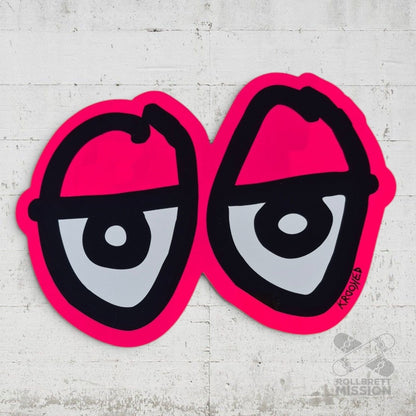 Krooked Sticker Eyes 28cm - Rollbrett Mission
