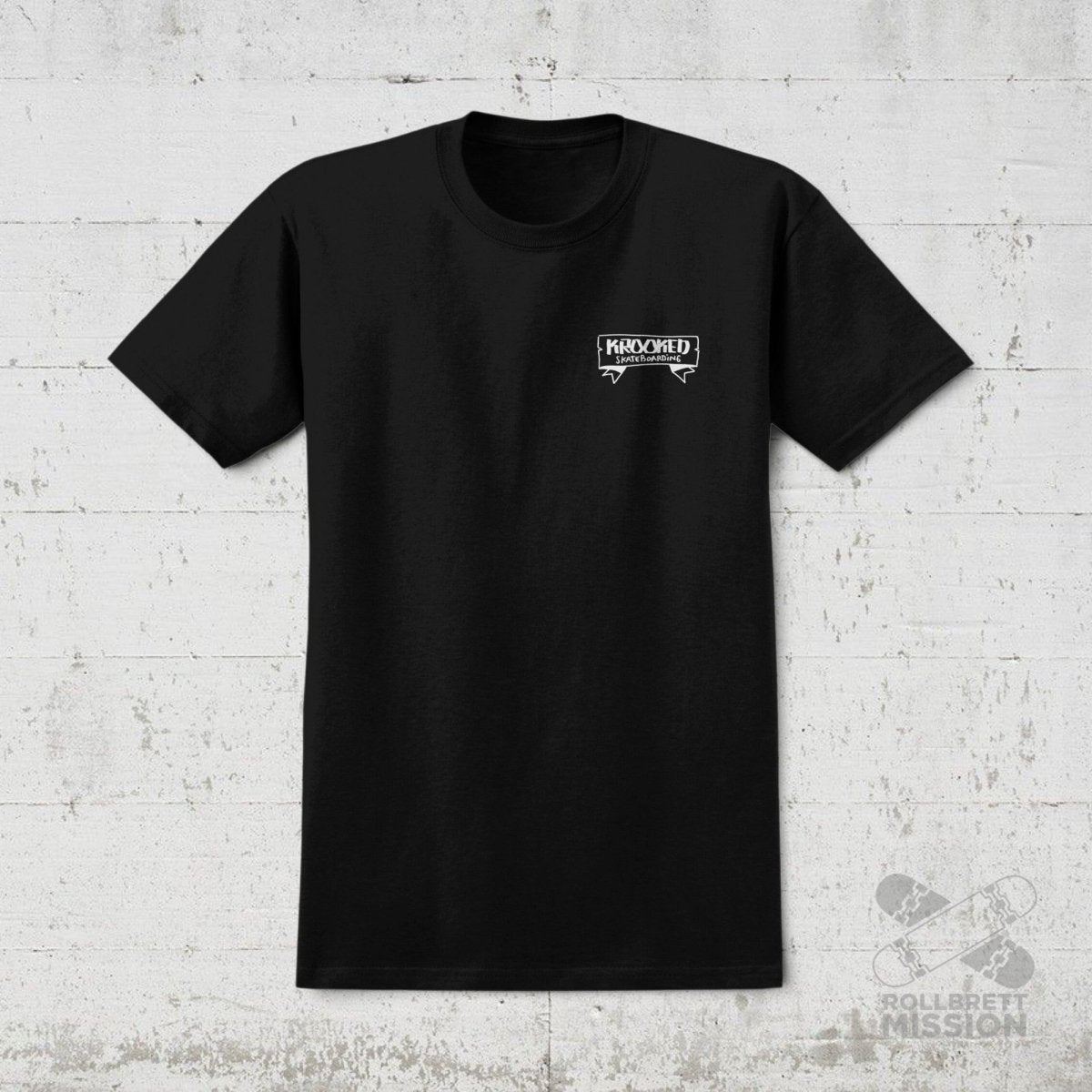 Krooked T-Shirt Complex black - Rollbrett Mission
