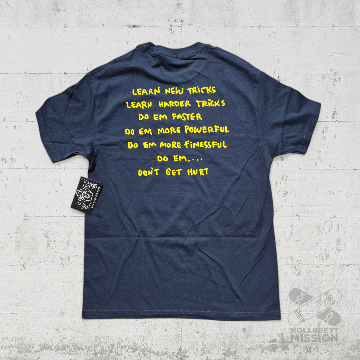 Krooked T-Shirt New Tricks navy - Rollbrett Mission